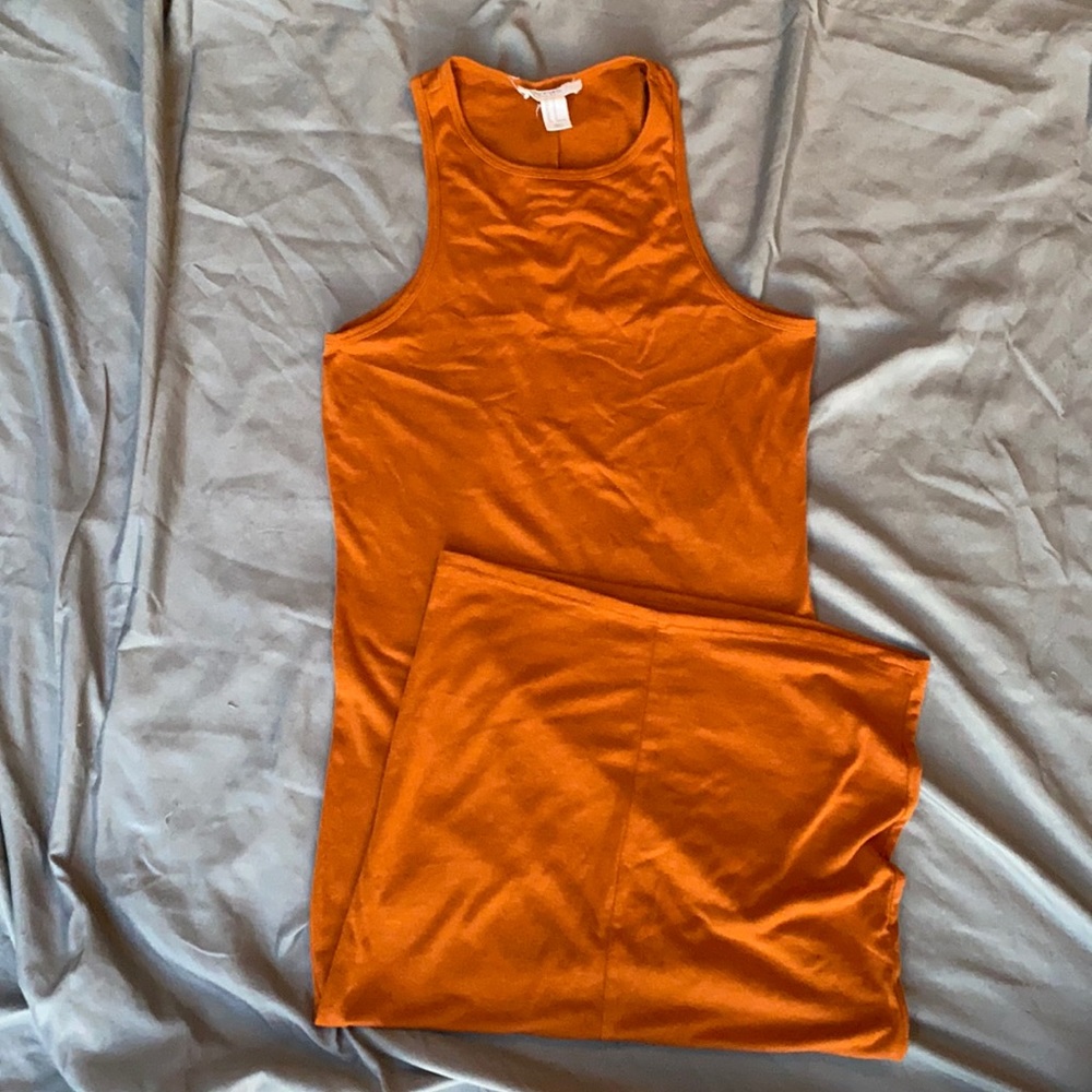 FOREVER 21 rustic orange brown dress size medium